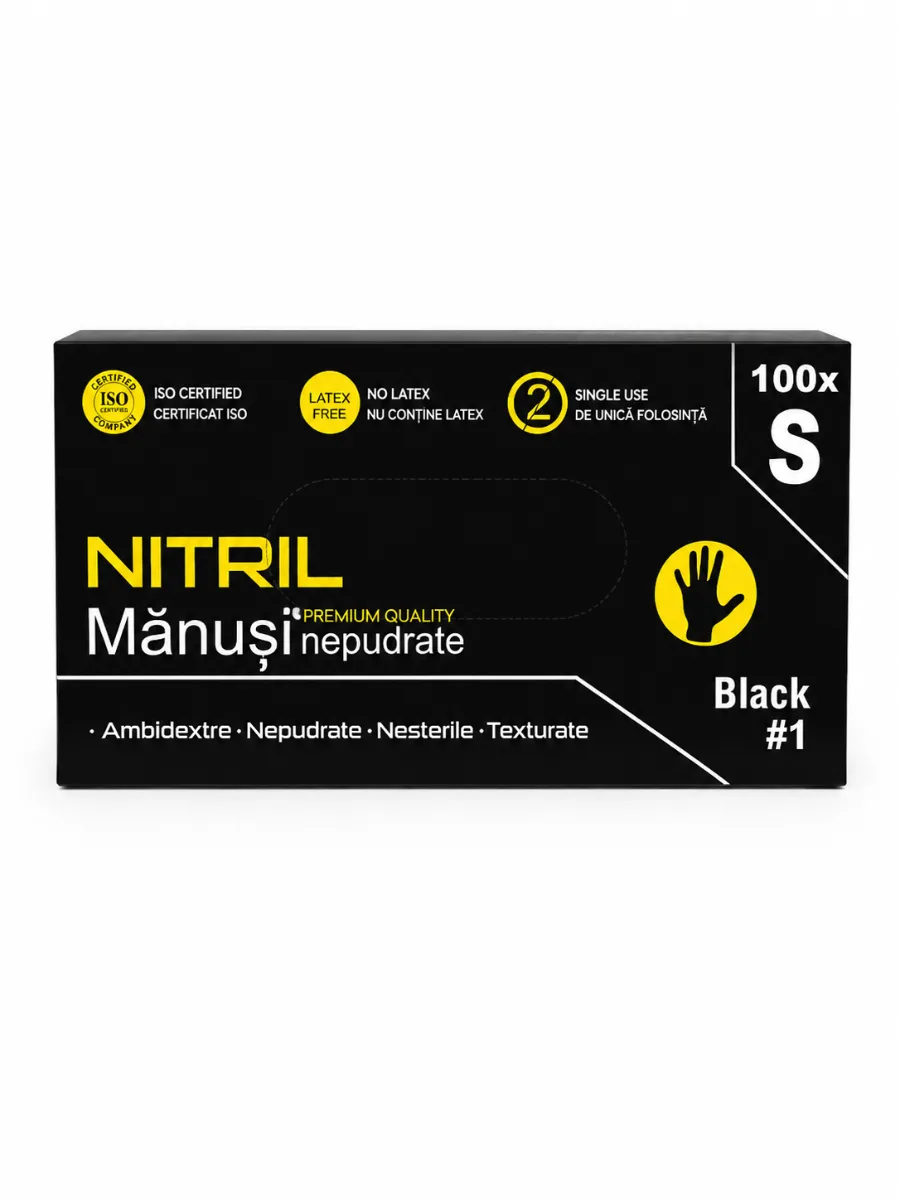 Manusi nitril Negre Strong S