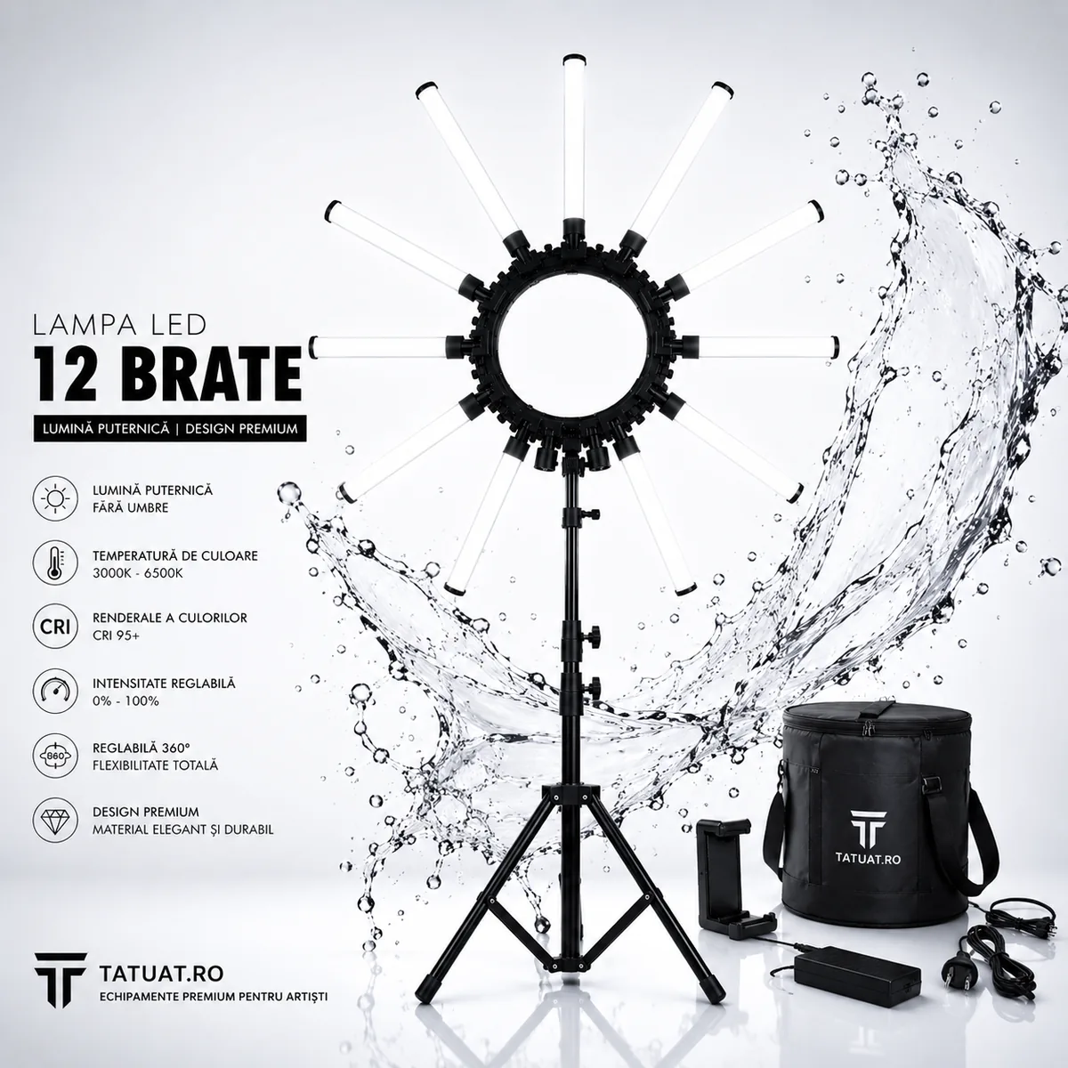 Lampa Led cu 12 Brate
