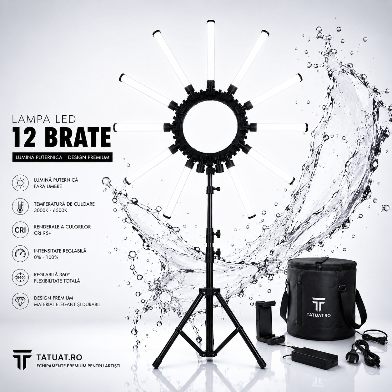 Lampa Led cu 12 Brate