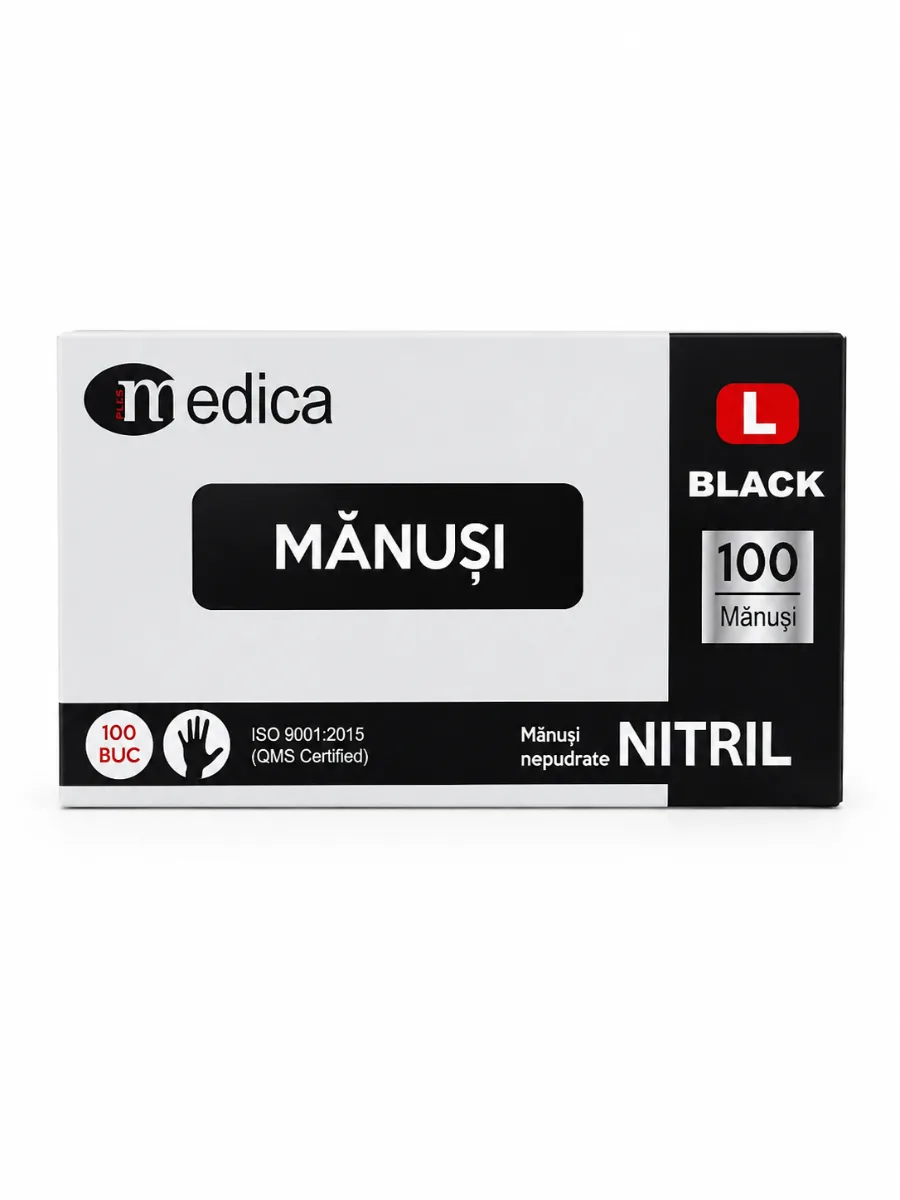 Manusi Medica nitril Negre L