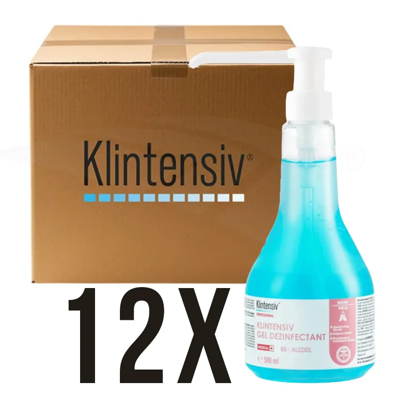 Klintensiv - Gel dezinfectant pentru maini 500ml - BAX 12 BUC