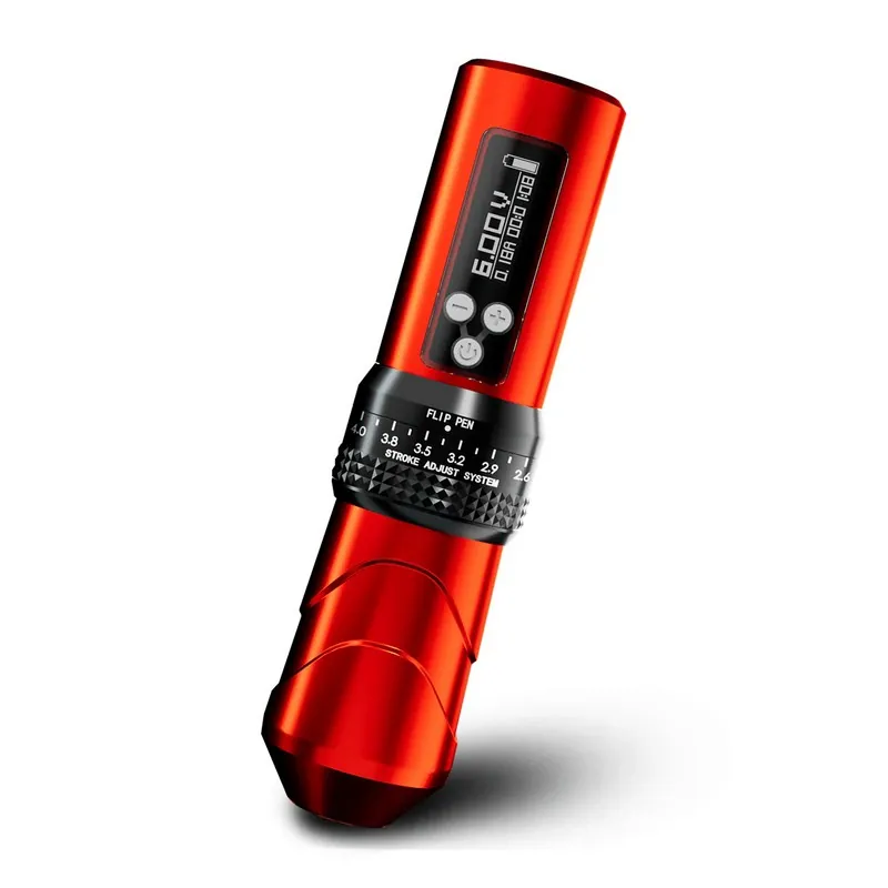 Masina de tatuat Hummingbird Pen Wireless Ajustabil Bronc X1 Rosie