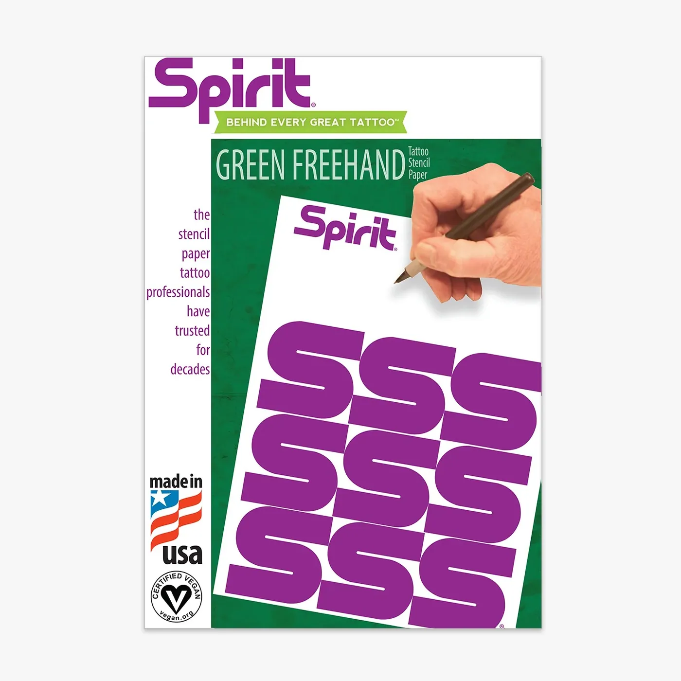 Foaie transfer A4 Spirit Hectograf Verde pentru manual
