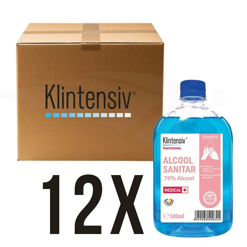 Alcool sanitar - Klintensiv® 500ml - BAX 12 BUC