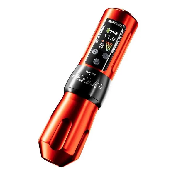 Masina de tatuat Hummingbird Pen Wireless Bronc X2 Rosu