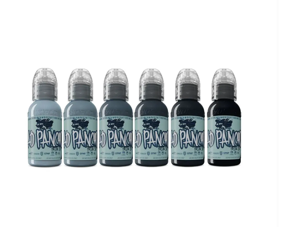 Set 6 tusuri desen World Famous Pastel A.D. Pancho 30ml