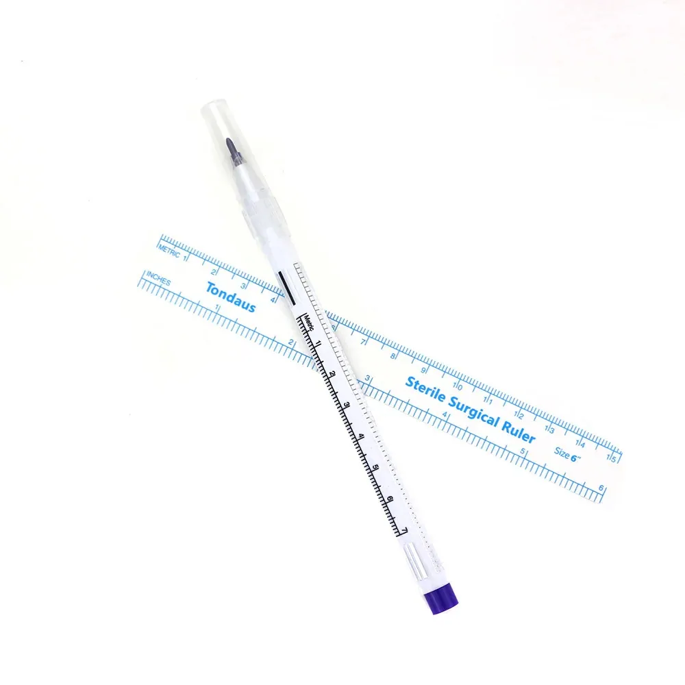 Marker de piele 14cm cu rigla inclusa