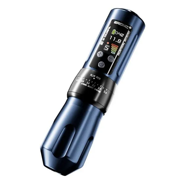 Masina de tatuat Hummingbird Pen Wireless Bronc X2 Albastru