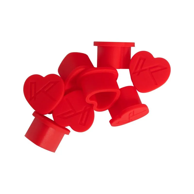 Set 200 capacele Killer Ink silicon inima rosie