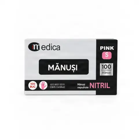Manusi Medica nitril Roz S