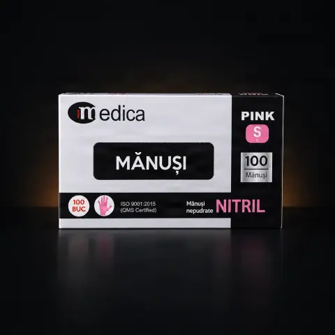 Manusi Medica nitril Roz S