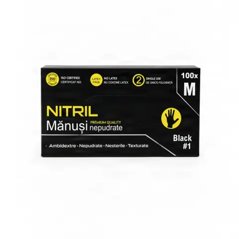 Manusi nitril Negre Strong M