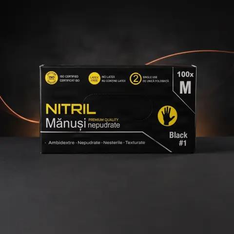 Manusi nitril Negre Strong M
