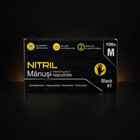 Manusi nitril Negre Strong M