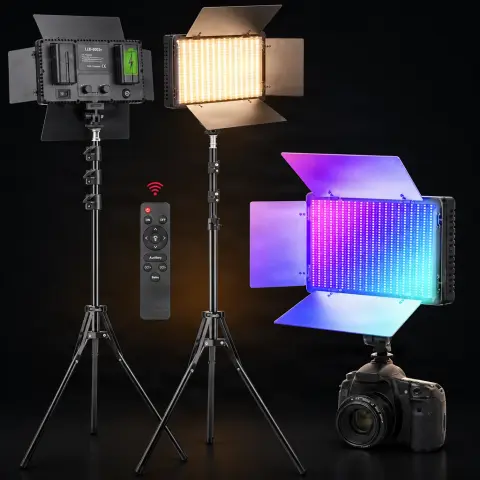 LAMPA LED800 RGB MULTICOLOR + STATIV
