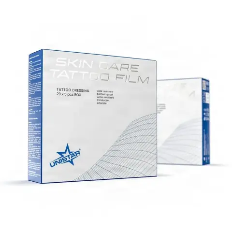 UNISTAR SKIN CARE 5 BUC pansament pentru infolierea tatuajului 12.5 CM*12.5 CM