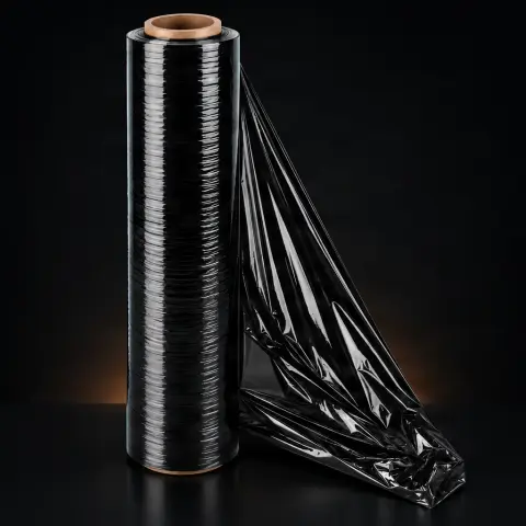 Folie neagra stretch 25cm * 78m