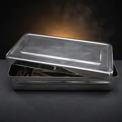 Cutie inox pentru sterilizare 20x10x4 cm