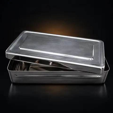 Cutie inox pentru sterilizare 20x10x4 cm