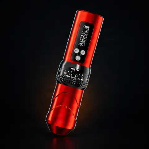 Masina de tatuat Hummingbird Pen Wireless Ajustabil Bronc X1 Rosie