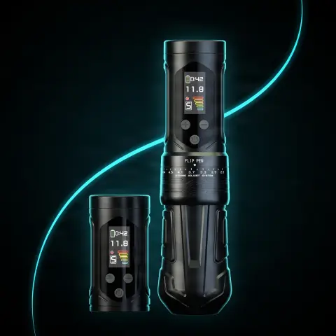 Masina de tatuat Hummingbird Pen Wireless Bronc X2 NEO Negru