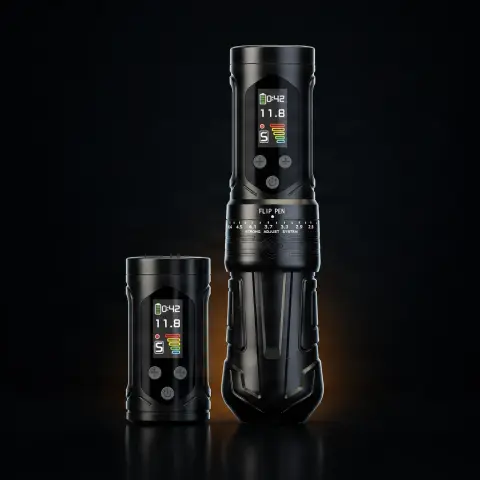 Masina de tatuat Hummingbird Pen Wireless Bronc X2 NEO Negru