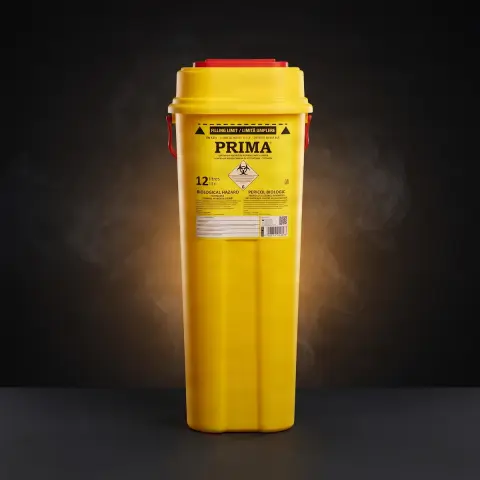 Recipient plastic 12 litri pentru deseuri intepatoare / taioase