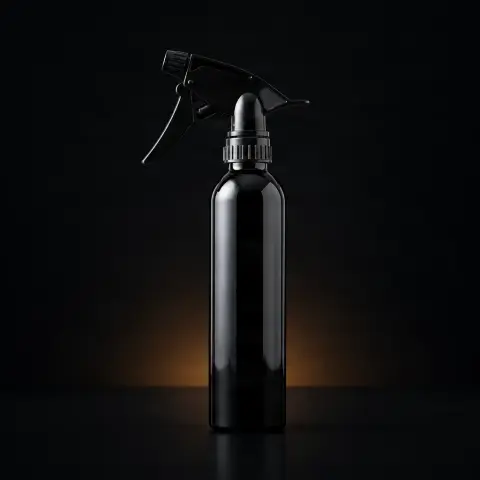 Recipient pulverizator negru