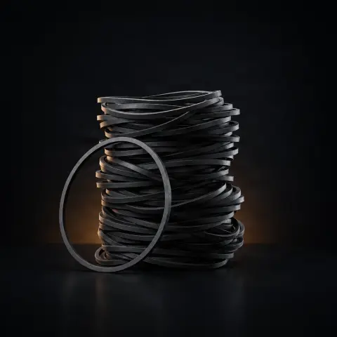Set 10 elastice negre