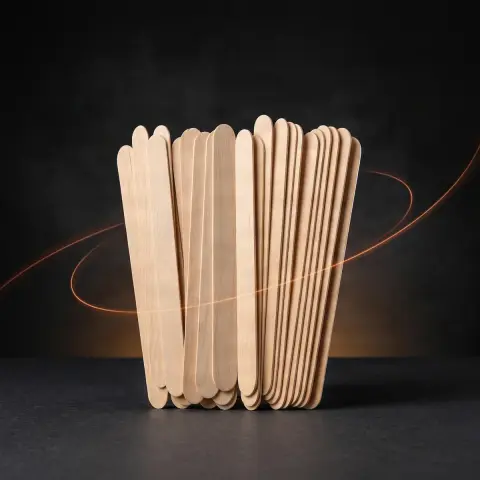 Spatule din lemn ambalate individual sterile 10 bucati