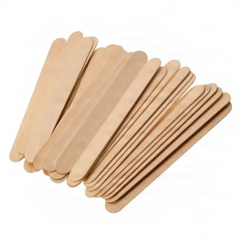 Spatule din lemn ambalate individual sterile 100 bucati