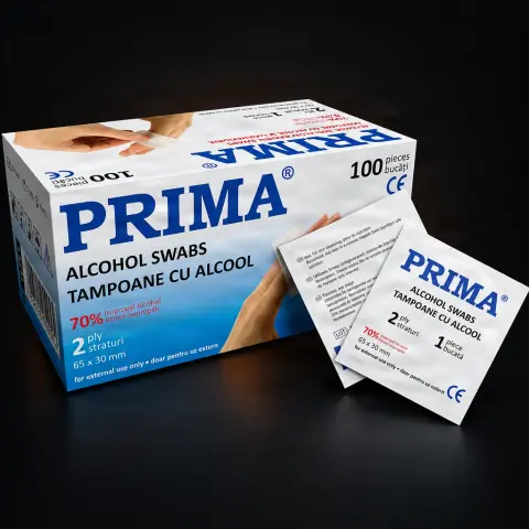 Servetele impregnate cu alcoolizopropilic 70% 100 bucati
