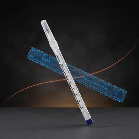 Marker de piele 14cm cu rigla inclusa