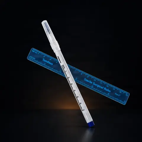 Marker de piele 14cm cu rigla inclusa