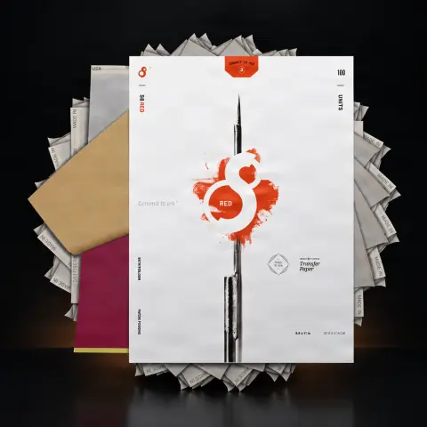 Foaie transfer A4 S8 Red pentru imprimanta / manual