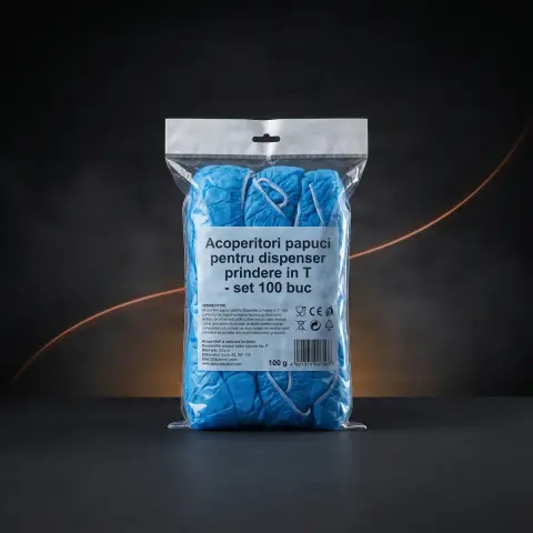 Acoperitori papuci pentru dispenser prindere in T - set 100 buc