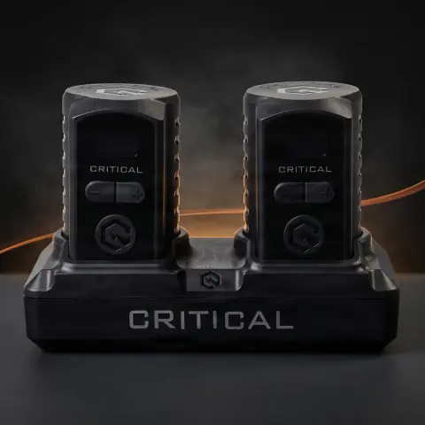 Statie incarcare (dock) pt 2 baterii externe Critical+ adaptor EU