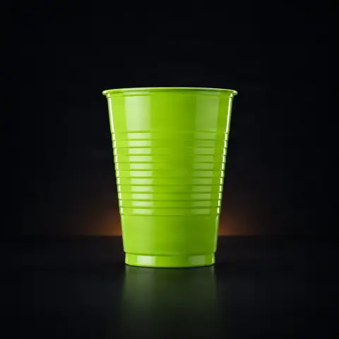 Set 100 pahare unica folosinta Verde deschis