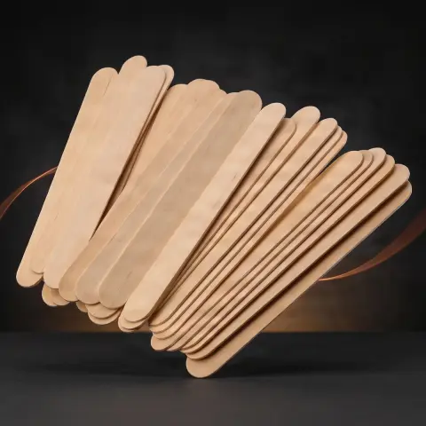 Spatule din lemn nesterile 100 bucati
