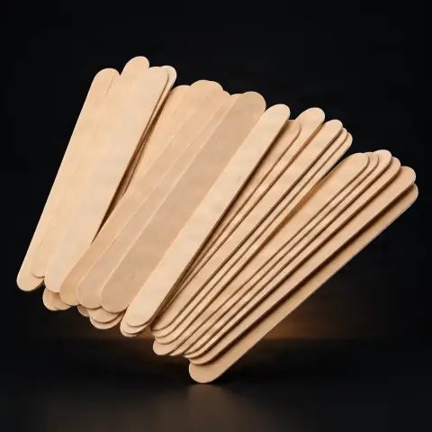 Spatule din lemn nesterile 100 bucati