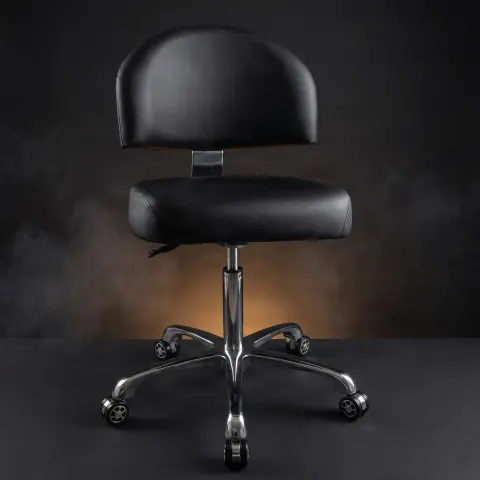 Scaun cu spatar Extra Negru