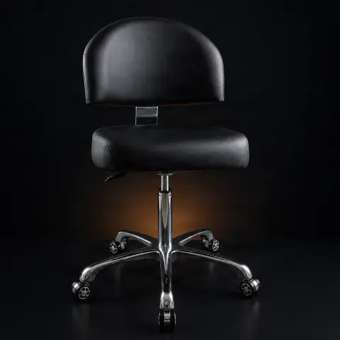 Scaun cu spatar Extra Negru