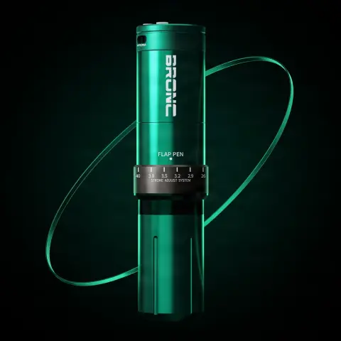 Masina de tatuat Hummingbird Pen Wireless V12 Ajustabil Verde