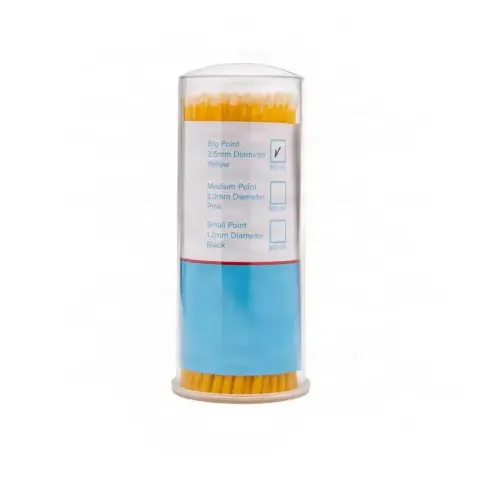 Set 100 Microaplicatoare de unica folosinta Yellow 2.5mm