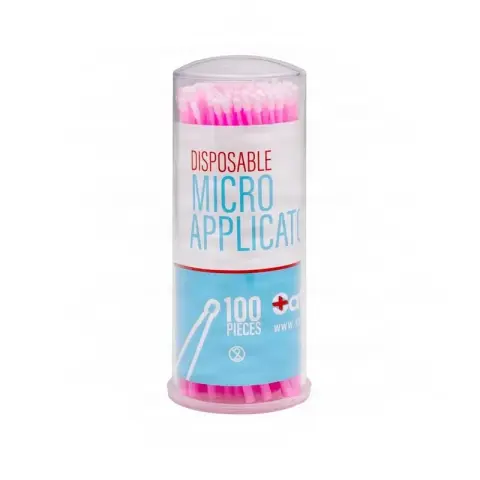 Set 100 Microaplicatoare de unica folosinta Pink 2.0mm