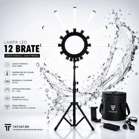 Lampa Led cu 12 Brate