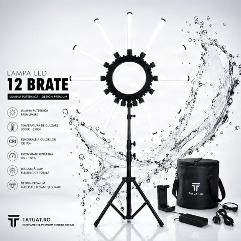 Lampa Led cu 12 Brate