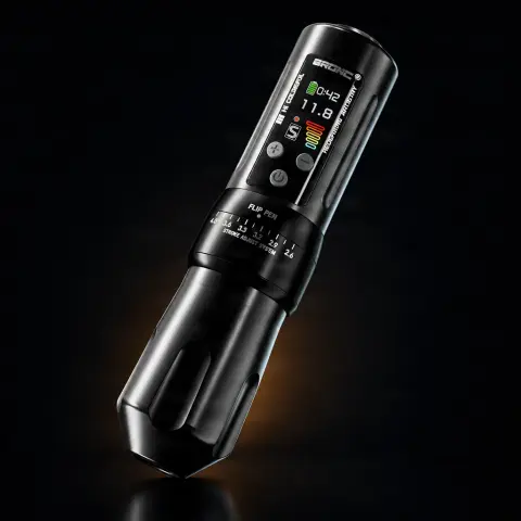 Masina de tatuat Hummingbird Pen Wireless Bronc X2 Negru