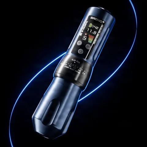 Masina de tatuat Hummingbird Pen Wireless Bronc X2 Albastru