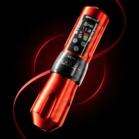 Masina de tatuat Hummingbird Pen Wireless Bronc X2 Rosu